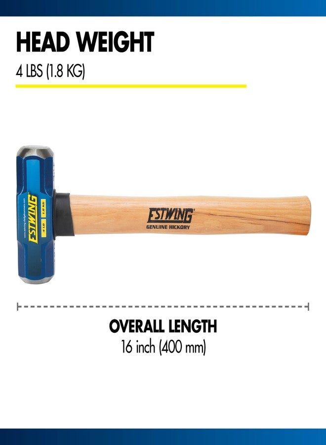 إستوينج مطرقة إستوينغ الثقيلة، وزنها 1.8 كجم، طولها 16 بوصة (400 مم)، بمقبض من خشب الجوز الأمريكي | مثالية لأعمال الهدم الثقيلة، وثني المعادن، إلخ. | رأس متين مصنوع بتقنية التشكيل بالضغط | ESH-416W - Image 4